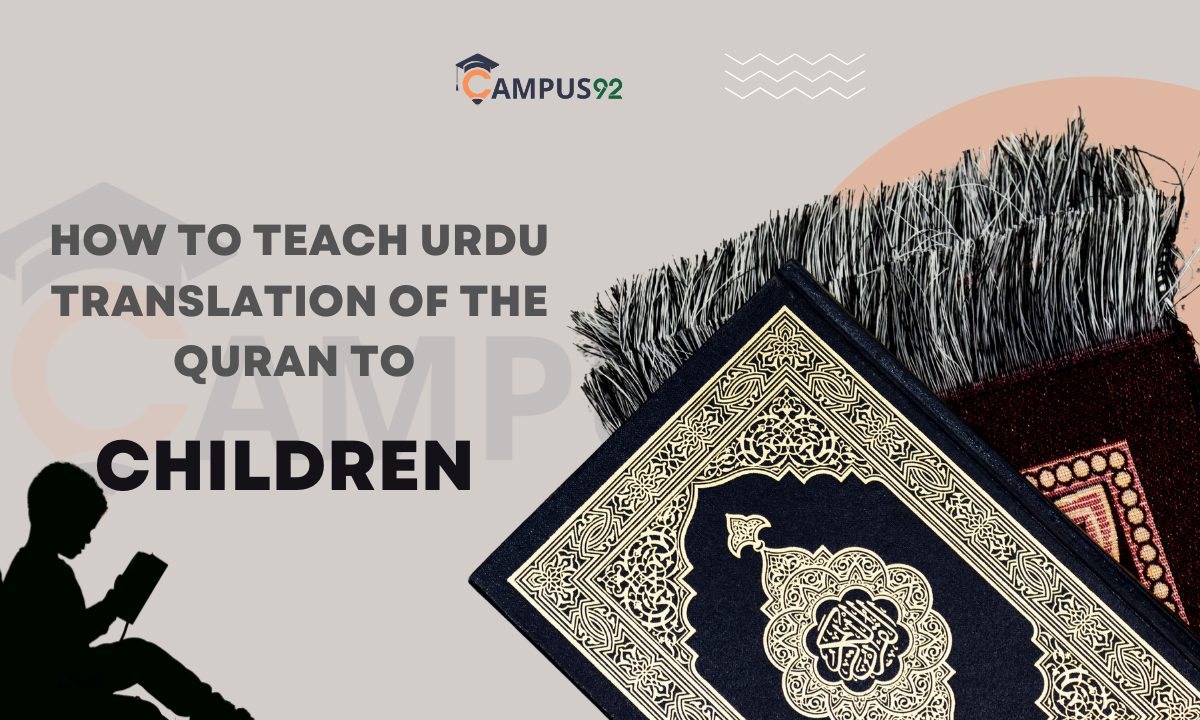 How to teach Urdu translation of the Quran to children